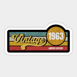 Vintage Limited Edition 1963 T-Shirt Sticker